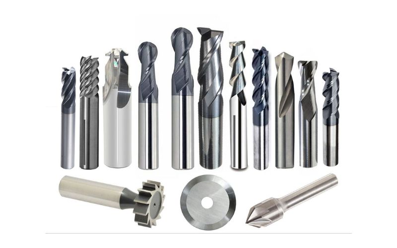 Carbide cutting tool machining operation